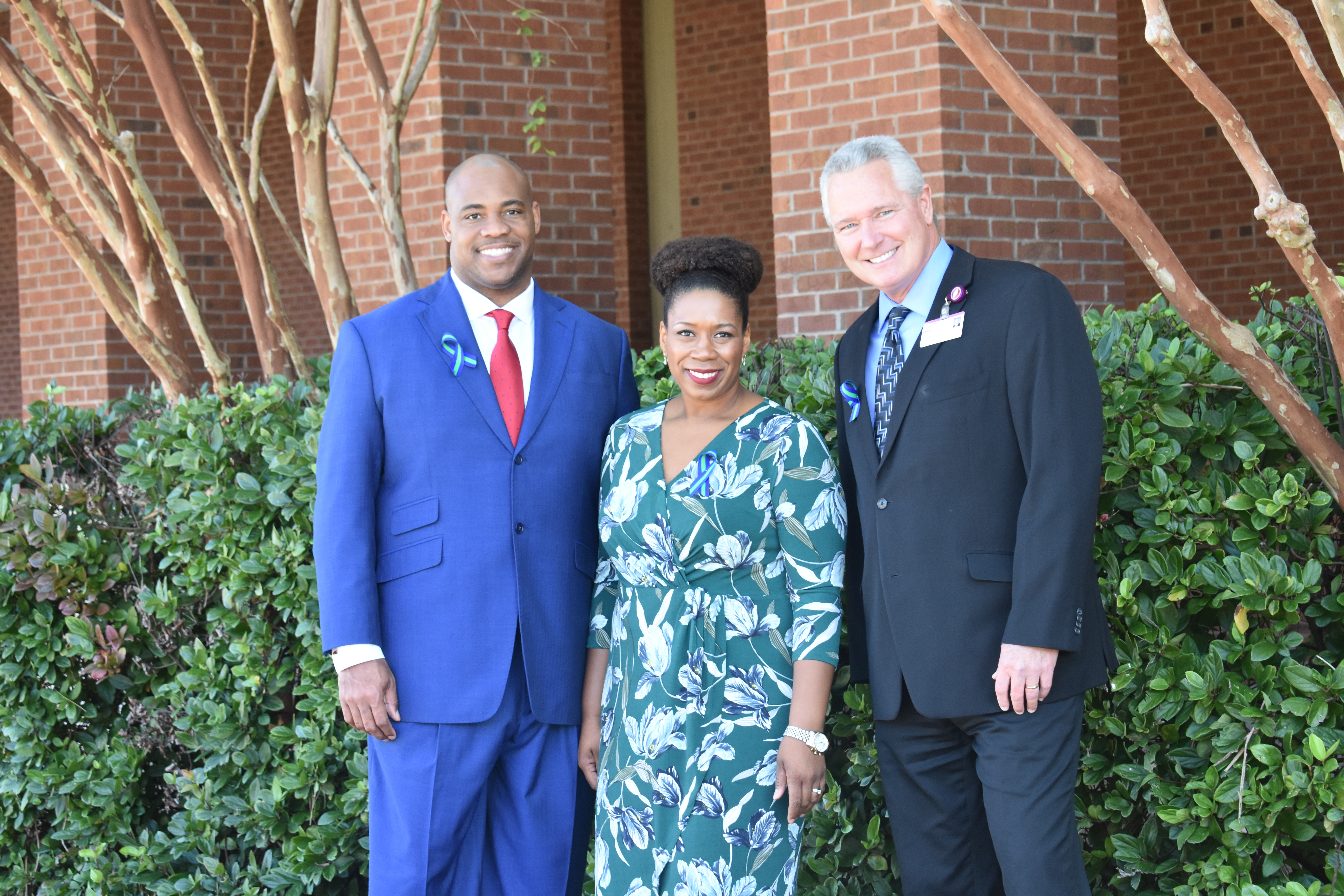 From left to right: Representatives from the HTC Core Partners - Anton Gunn (MUSC), Kellye McKenzie (Trident United Way), and Mark Dickson (Roper St. Francis Healthcare)